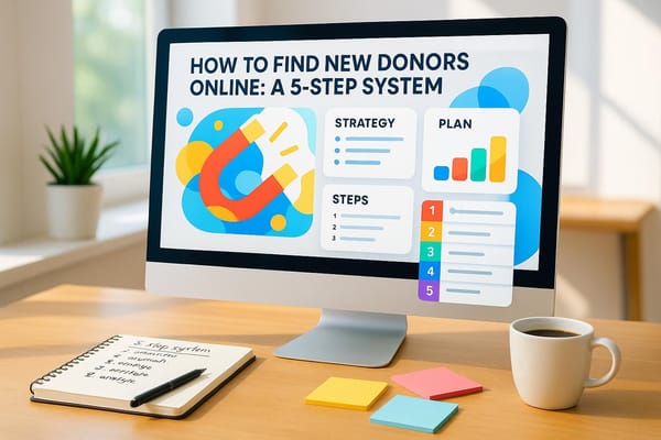 How to Find New Donors Online: A 5-Step System