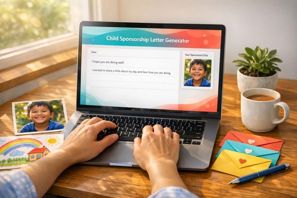 Child Sponsorship Letter Generator