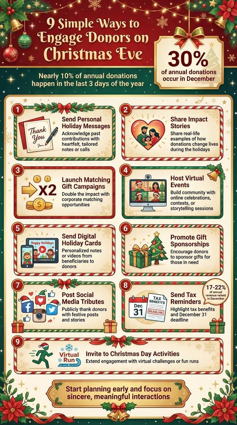 9 Ways to Engage Donors on Christmas Eve